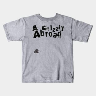 A Grizzly Abroad Logo (Alternate) Kids T-Shirt